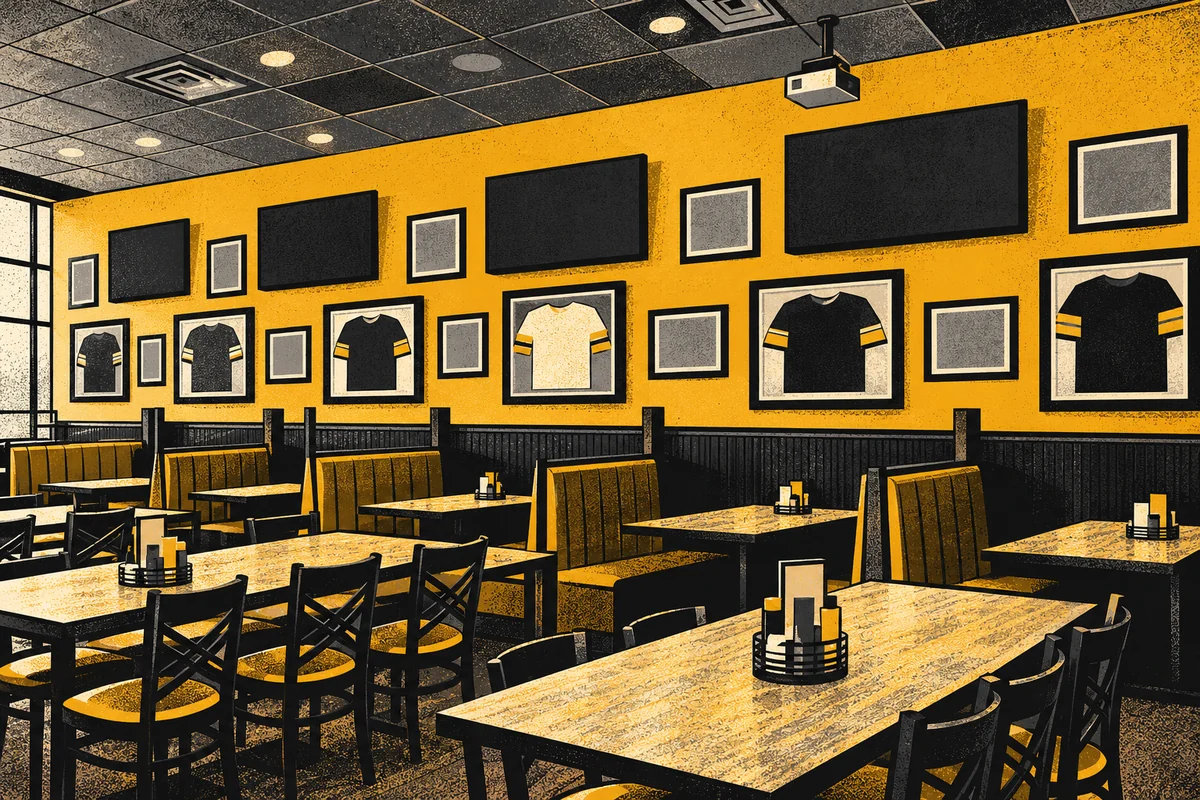 Side Street illustrated interpretation of All Star Sports Bar + Grill — Canonsburg
