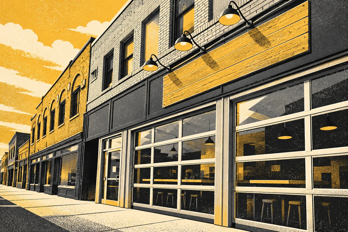 Illustrated interpretation of Anchor and Anvil Coffee Bar — Coraopolis