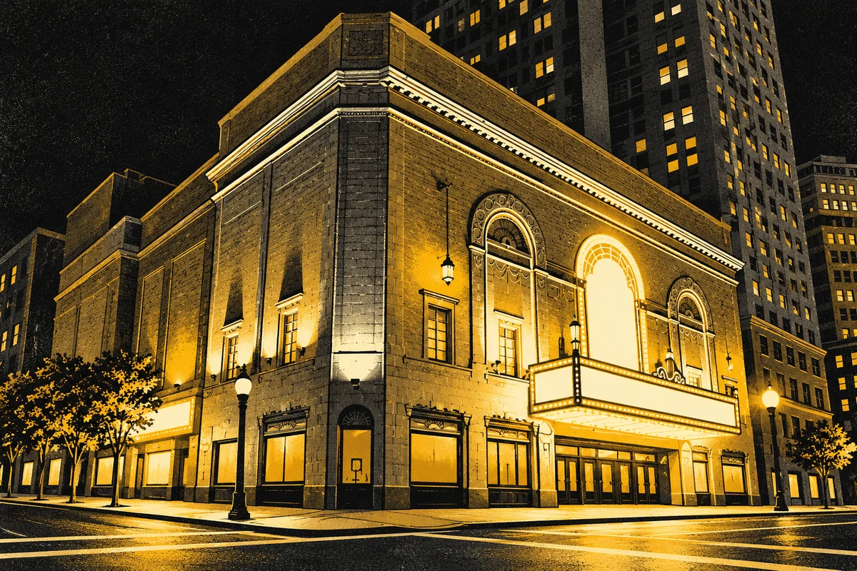 Side Street photo-referenced illustration of Benedum Center.