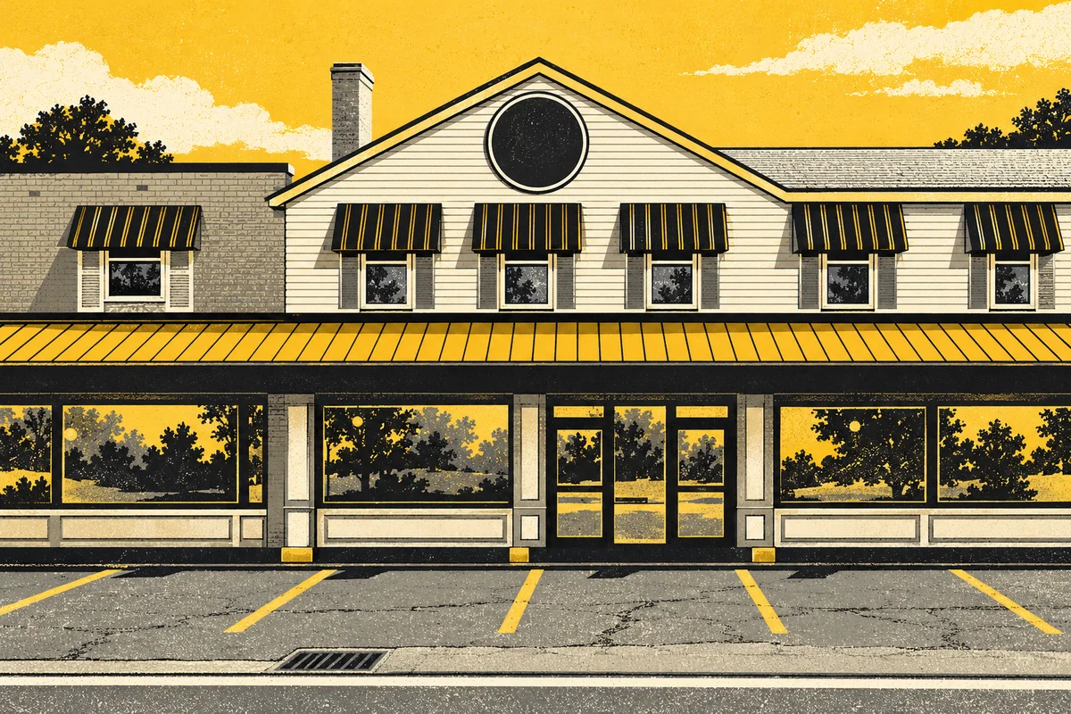 Side Street photo-referenced illustration of Bethel Bakery — Bethel Park.