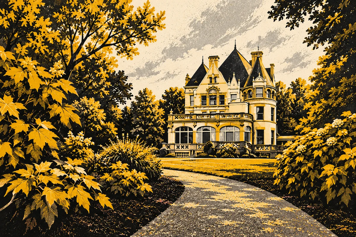 Side Street illustrated interpretation of The Frick Pittsburgh Museums & Gardens